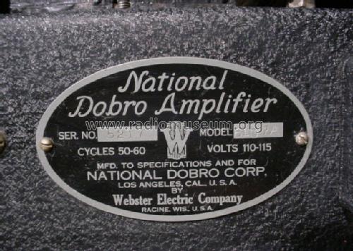 Amplifier 6107A; National Dobro Co.; (ID = 1246261) Ampl/Mixer