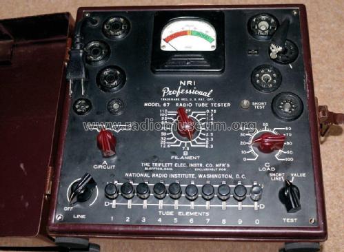 Professional Radio Tube Tester 67; National Radio (ID = 2826515) Equipment