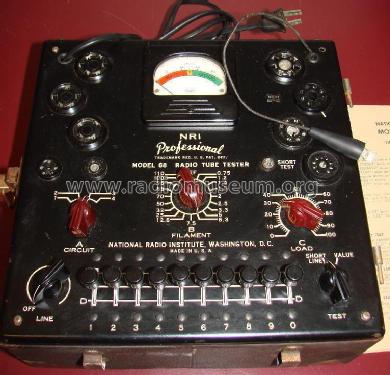 Professional Radio Tube Tester 68; National Radio (ID = 1736742) Equipment