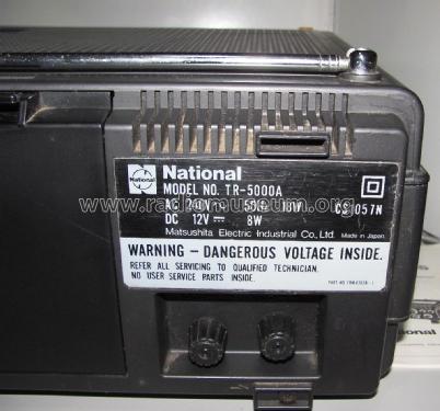 TR-5000A Ch T509-U; National Panasonic, (ID = 2314420) TV-Radio