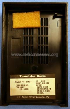 6 Transistor NT-6M31; NEC Corporation, (ID = 2762315) Radio