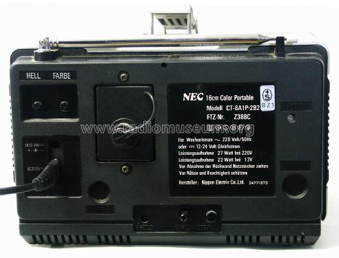 16 cm Auto Color Portable CT-6A1P-2B2; NEC Corporation, (ID = 1015788) Television