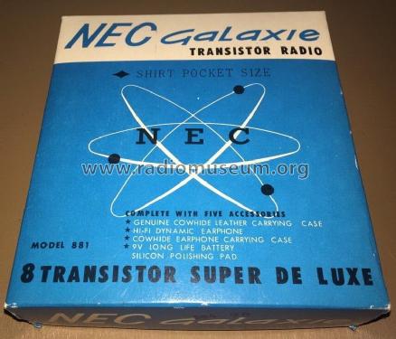 Galaxie 8 Transistor Super De Luxe 881; NEC Radio (ID = 1897862) Radio