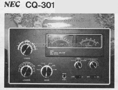SSB Linear Amplifier CQ-301; NEC Corporation, (ID = 424578) Amateur-D