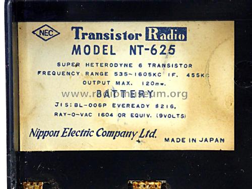 NT-625; NEC Corporation, (ID = 2318332) Radio
