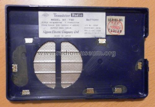 All Transistor Radio NT-730; NEC Corporation, (ID = 1398002) Radio