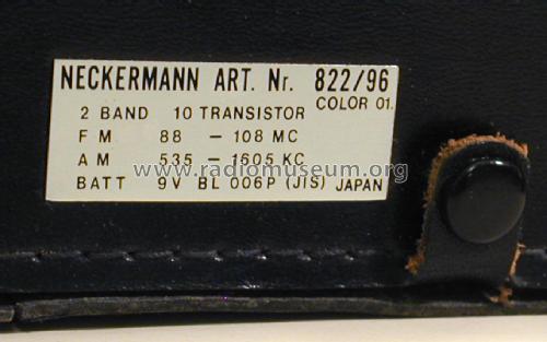FM/AM 10 Transistor AFC Art. Nr. 822/96 822 F96 ; Neckermann-Versand (ID = 2122105) Radio