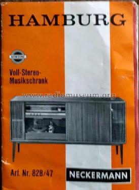 Hamburg Voll-Stereo-Musikschrank 828/47 Ch= Körting 27531; Neckermann-Versand (ID = 2748120) Radio