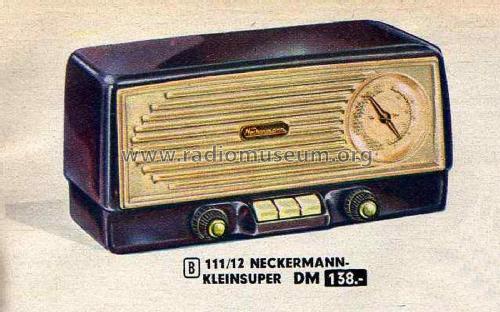 Kleinsuper WR8651 Nr. 111/12; Neckermann-Versand (ID = 2141895) Radio