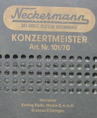 Konzertmeister 3976 Art. Nr. 101/70; Neckermann-Versand (ID = 244953) Radio