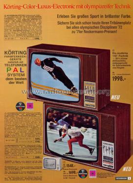 Körting Weltblick-Color-Luxus-Electronic 671/681; Neckermann-Versand (ID = 2141216) Televisore