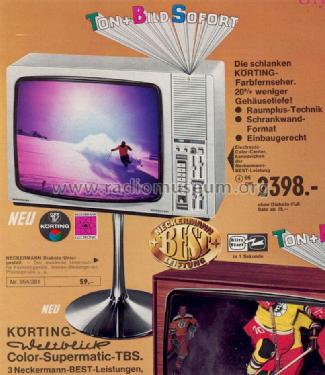 Körting Weltblick-Color-Supermatic-TBS 671/991; Neckermann-Versand (ID = 778470) Televisore