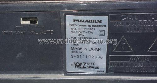 Palladium Video Cassette Recorder Art.-Nr. 235/652; Neckermann-Versand (ID = 1810611) R-Player