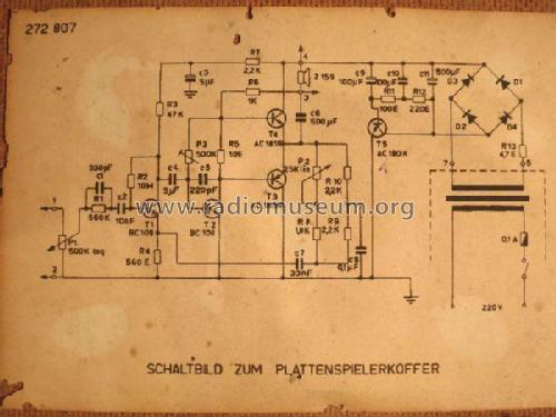 Plattenspielerkoffer 272 807; Neckermann-Versand (ID = 1736162) Ton-Bild