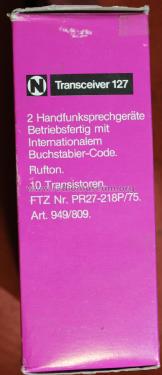 Transceiver 127 Art.Nr. 949/809; Neckermann-Versand (ID = 2309583) CB-Funk