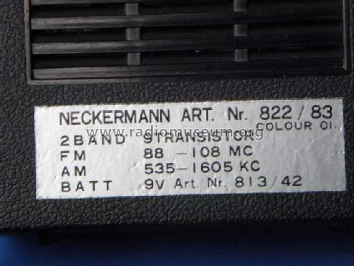 Twen Tone 9 Transistor Art. Nr. 822/83 ; Neckermann-Versand (ID = 1382285) Radio
