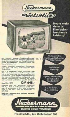 Weltblick-Luxus 113/14; Neckermann-Versand (ID = 782893) Televisore