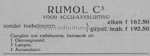 Rumol C3; Nederlandsche (ID = 2243308) Radio