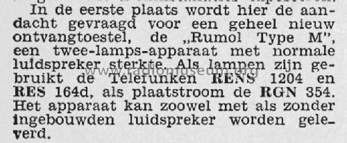 Rumol M; Nederlandsche (ID = 1798979) Radio