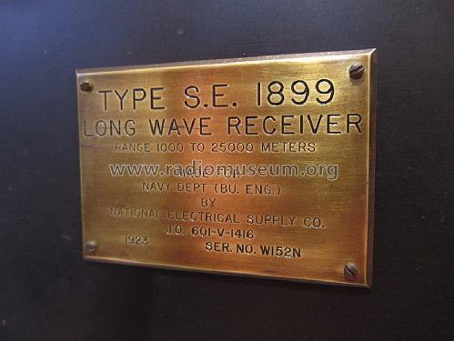 Long Wave Receiver Type SE 1899; National Electric (ID = 1065000) mod-pre26