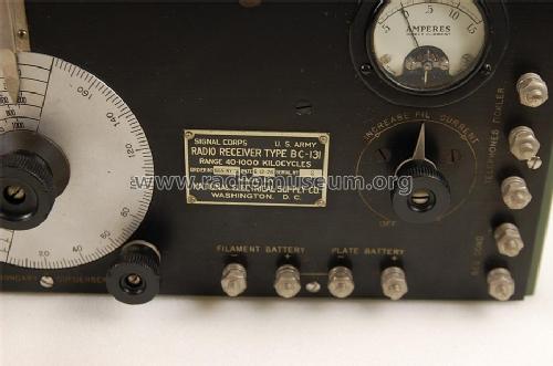 Radio Receiver Type BC-131; National Electric (ID = 1376247) Radio