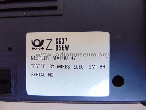 Super Slim UKW / MW Radio Cassette Spieler 47; Nestler-matho GmbH & (ID = 2829324) Radio