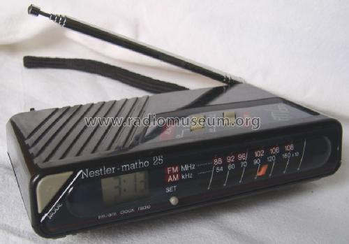 AM/FM Clock Radio Matho 25; Nestler-matho GmbH & (ID = 1481761) Radio