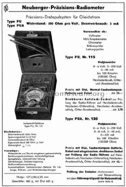 Präzisions-Radiometer PU; Neuberger, Josef; (ID = 794219) Equipment