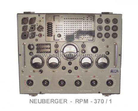 Röhrenmeßplatz RPM370/1; Neuberger, Josef; (ID = 68365) Equipment