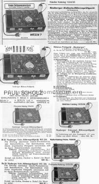 Universal-Röhrenprüfgerät We234; Neuberger, Josef; (ID = 3015745) Equipment