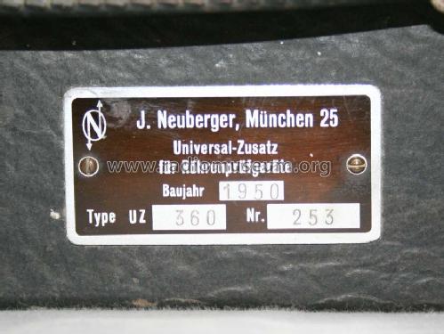 Universal Zusatz für Röhrenprüfgerät UZ360; Neuberger, Josef; (ID = 790332) Equipment