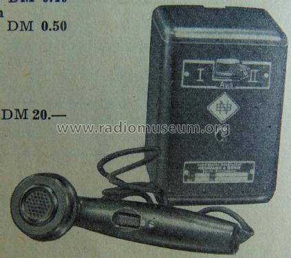 Kohle Handmikrophon - Mikrofon ; Neumann & Borm (ID = 2333530) Microphone/PU