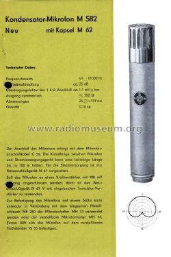 Mikrofonvorverstärker M582; Neumann & Co, Georg; (ID = 2739133) Mikrofon/TA