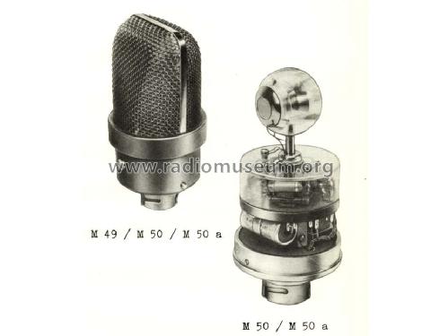 Druckmikrofon M50; Neumann, Georg, (ID = 809895) Microphone/PU