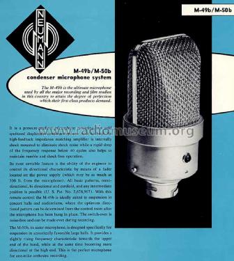 Kondensator-Mikrofon M49b; Neumann, Georg, (ID = 2374674) Microphone/PU
