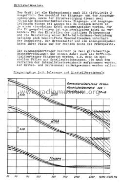 Zweikanal - Wiedergabeverstärker WV2; Neumann, Georg, (ID = 1442855) Ampl/Mixer