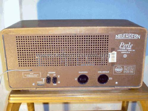 Perle 2203; Neutrofon Poul (ID = 185752) Radio