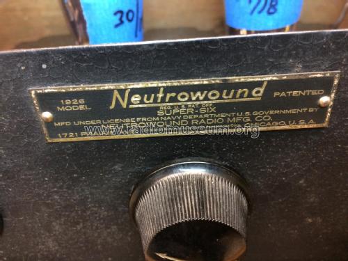 1926 model ; Neutrowound Radio (ID = 2248336) Radio