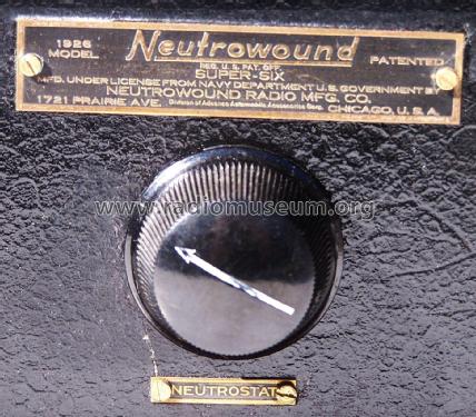 1926 model ; Neutrowound Radio (ID = 2562009) Radio