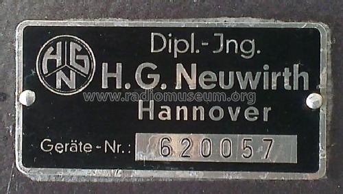 Messsender MS 3/U; Neuwirth, Dipl.-Ing. (ID = 1961570) Equipment