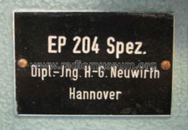 Prüfsender EP 204 Spez.; Neuwirth, Dipl.-Ing. (ID = 1137676) Equipment