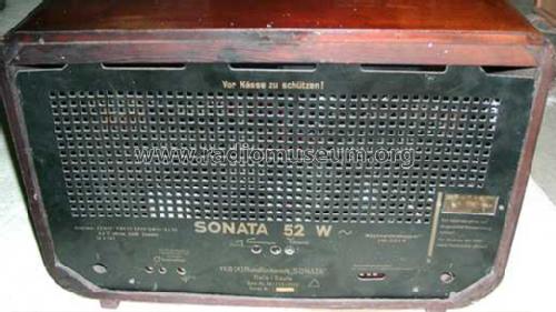 Sonata 52W; Niemann & Co., (ID = 58931) Radio