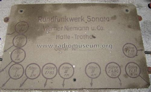 Sonata 54WU; Niemann & Co., (ID = 903778) Radio