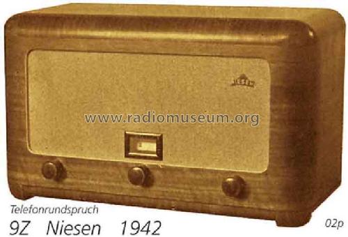 NF-Telefonrundspruch 9ZN; Niesen, (ID = 711468) Wired-W