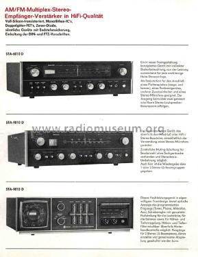 AM / FM Stereo Receiver STA-6010D; Nikko Electric (ID = 2587554) Radio