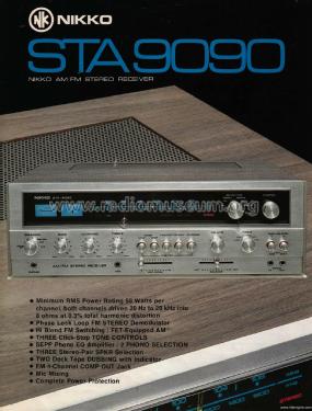 AM/FM Stereo Receiver STA-9090; Nikko Electric (ID = 2611550) Radio