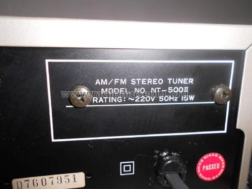AM/FM Stereo Tuner NT-500 II; Nikko Electric (ID = 2380400) Radio
