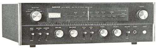 AM / FM Stereo Receiver STA-6010D; Nikko Electric (ID = 2395220) Radio