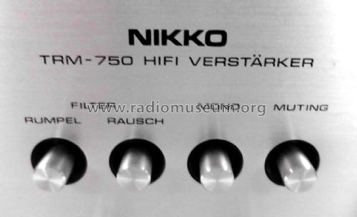 Stereo Amplifier, HiFi Verstärker TRM-750; Nikko Electric (ID = 2468934) Ampl/Mixer