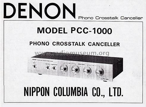 Denon Phono Crosstalk Canceller PCC-1000; Nippon Columbia Co.; (ID = 2061978) Misc